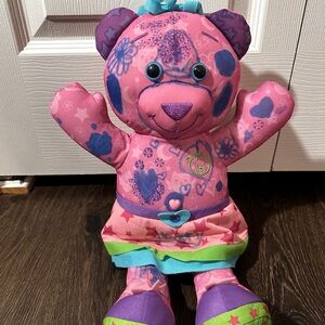Vintage Doodle Bear Plush Pink Dress Flip Flops 2007 Ed Kaplan